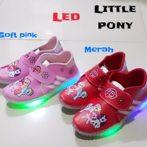 Sepatu Anak Perempuan Led Little Pony Kanvas Tokopedia
