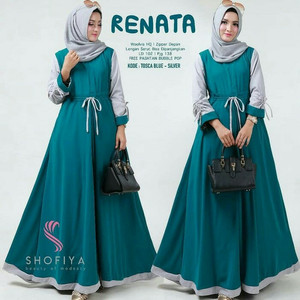 Renata Dress Baju Muslim Wanita Tokopedia