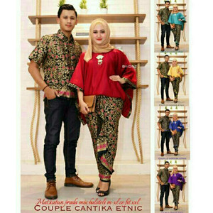Baju Couple Batik Cantika Tokopedia