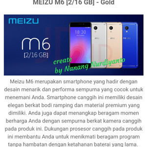 Meizu M6 Garansi Resmi Tokopedia