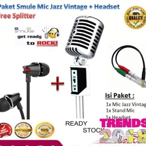 Paket Mic Smule Professional Condenser Studio Microphone Smartphone Smule Recording Tokopedia