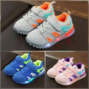 Sepatu Sekolah Led Sepatu Led Lampu Spiderman Tokopedia