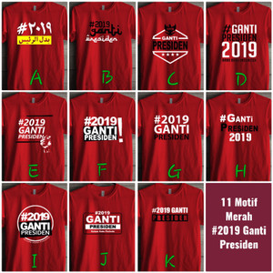 Kaos 2019 Ganti Presiden Baju 2019 Ganti Presiden Tokopedia