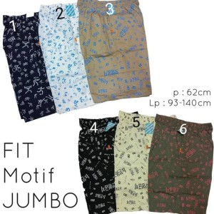Celana Polos Jumbo Pendek Karet 3 4 Tokopedia