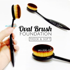 Sale Oval Foundation Face Brush Make Up Kosmetik Face Foundation Tokopedia
