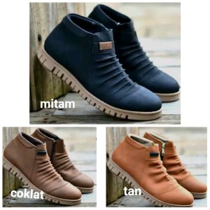 Sepatu Pria Wringkl Ziper Tokopedia