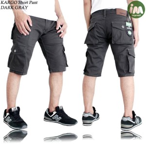 Celana Cargo Pendek Pria Cargo Pendek Cowok Short Cargo Hitam Tokopedia