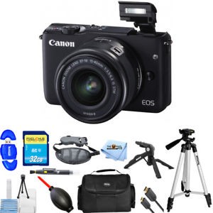 Canon Eos M10 Black With Lensa 15 45 Bonus Sd16gb Bergaransi Resmi Datascrip Tokopedia