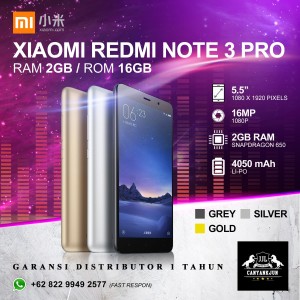 Xiaomi Redmi 3 Pro Ram 3 32 Gb Grey Tokopedia