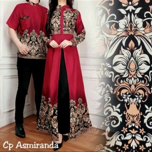 Baju Muslim Batik Couple Asmaranda Tokopedia