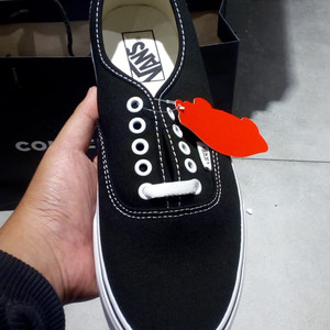 Sepatu Vans Authentic Black White Tokopedia