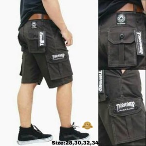 Celana Cargo Pendek Pria Thrasher Stussy Dickies Distro Harga Promo Tokopedia