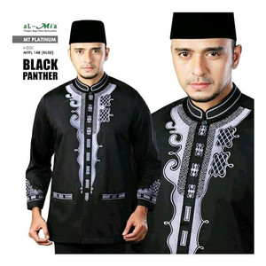 Baju Koko Black Panther Tokopedia