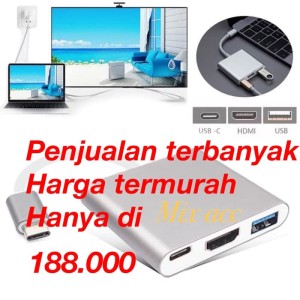 Usb C To Hdmi Cable High Resolution 4k Support Smartphone Tablet Laptop Tokopedia