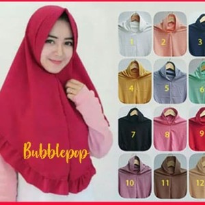 Hijab Instan Khimar Pashmina Syar i Jilbab Instan Khimar Rempel Pet
