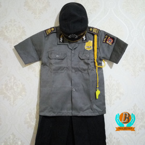 Baju Polwan Anak Baju Profesi Anak Kostum Anak Tokopedia