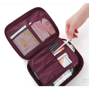 Tas Kosmetik Cosmetic Organizer Pouch Monopoly Travel Travel Bag Hitam Tokopedia