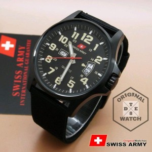 Original Swiss Army 2855m White Canvas 1 Year Guaranted Dte 8 Tokopedia