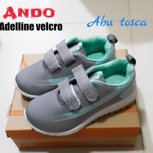 Sepatu Anak Laki Laki Ando Diva Light Velcro Black Tokopedia