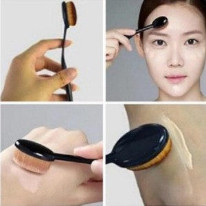 Sale Oval Foundation Face Brush Make Up Kosmetik Face Foundation Tokopedia