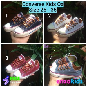 Sepatu Anak Converse Kids 26 30 Sepatu Sekolah Anak Tokopedia