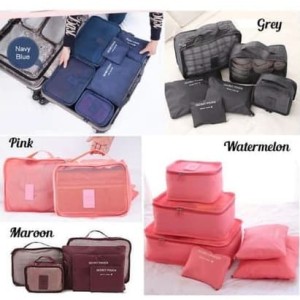 New Korean Travel Bag Organizer Tas Kosmetik Praktis Dan Berkualitas Tokopedia