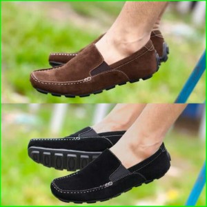 Sepatu Gaya Pria Kickers Casual Slop Suede Tokopedia