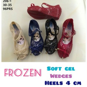 Sepatu Anak Perempuan Wedges Heels Frozen S668 T668 Tokopedia