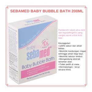 Sebamed Baby Bubble Bath 200ml Harga Promo Tokopedia