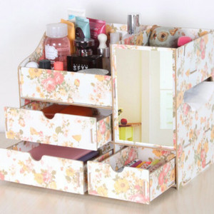 R41 Rak Kosmetik Bahan Kayu Cermin R41 Dilengkapi Tempat Tissue 25 5cm Tokopedia