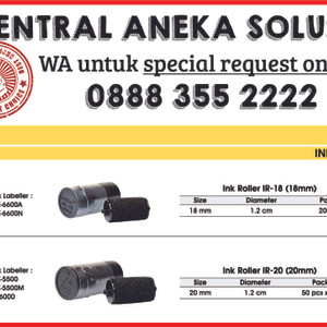 Tinta Ink Roller Untuk Alat Label Harga 2 Baris Tokopedia