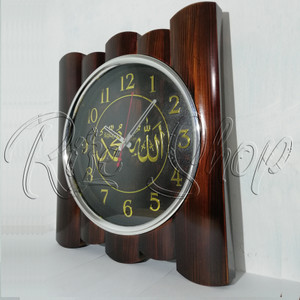 Jam Dinding Kaligrafi Motif Bambbu Tokopedia