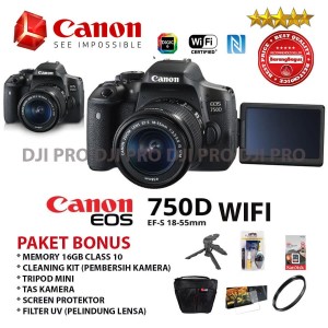 Canon 750d Kit 18 55mm Iii Tokopedia