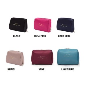 Tas Penyimpanan Kosmetik Plain Make Up Cosmetic Purse Pouch Bag Tokopedia