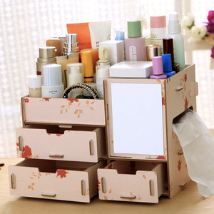 R41 Rak Kosmetik Bahan Kayu Cermin R41 Dilengkapi Tempat Tissue 25 5cm Tokopedia