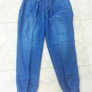 Celana Joger Jumbo Panjang Bahan Katun Poplin Stretch Tokopedia