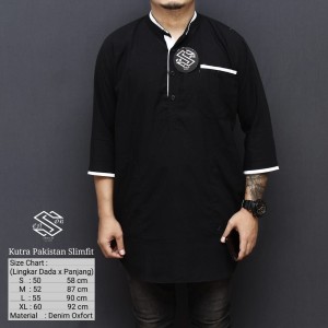 Baju Koko Gamis Pakistan Bahan Kaos Hitam Tokopedia