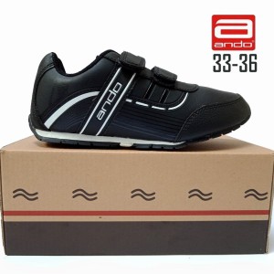 Sepatu Sekolah Anak Perempuan Ando Adelline Sepatu Sekolah Anak Sd Sepatu Kets Sepatu Sekolah Hitam Tokopedia