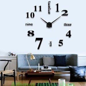 Jam Dinding 3d Unik Dan Besar Tokopedia