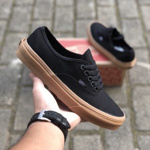 Sepatu Vans Authentic Mono Black Tokopedia