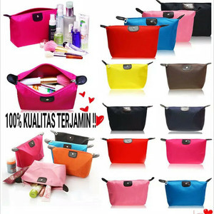 Promo Tas Dompet Kosmetik Make Up Tas Make Up Waterproof Orange Terbagus Tokopedia
