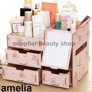 Rak Kosmetik Kaca Tempat Penyimpanan Makeup Rak Kosmetik Multifungs Tokopedia