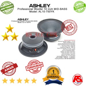 Professional Ashley Speaker Woofer Al10 750yk 10 Inch Tokopedia