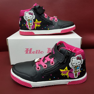 Sepatu Ando Hello Kitty Terbaru Sepatu Anak Perempuan Hitam Putih Tokopedia