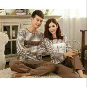 Couple Pp Piyama Salur2 Tokopedia