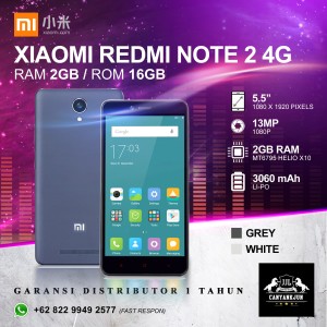 Xiaomi Redmi Note 2 Garansi 1thn Tokopedia
