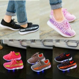 Sepatu Anak Lampu Led Sz 21 25 Sepatu Sekolah Anak Cewek Cowok Sepatu Anak Perempuan Fila Nyala Tokopedia