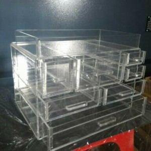 Tempat Kosmetik Akrilik I1 Acrylic Make Up Organizer Tokopedia