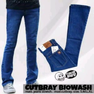 Celana Cutbray Pria Bahan Setreatch Tokopedia