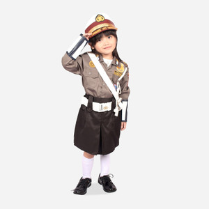 Baju Polwan Anak Baju Profesi Anak Kostum Anak Tokopedia